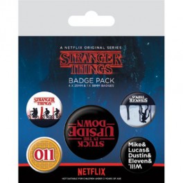 Set de chapas Stranger Things Upside Down