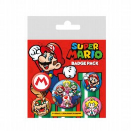 Set de chapas Super Mario Bros.