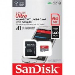 Memoria Micro SDXC SanDisk Ultra 64GB 140MB/s