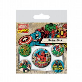 Set de chapas Marvel Comics Personajes