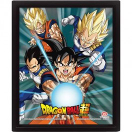 Cuadro 3D Dragon Ball Super Power of Saiyans