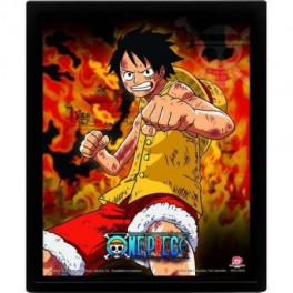 Cuadro 3D One Piece Brothers Burning Rage