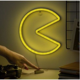 Lámpara LED Neon de Pared Pac-Man