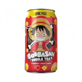 Refresco Bubble Tea One Piece Melocoton y Fresa