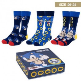 Pack 3 Calcetines Sonic the Hedgehog 40/46